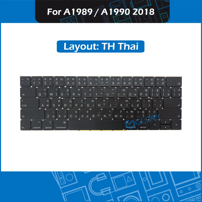 TH Thai Для Macbook Pro retina A1989 A1990 клавиатура венгерский датский португальский норвежский корейский тайский Чешский шведский Швейцарский макет - Цвет: TH Thai