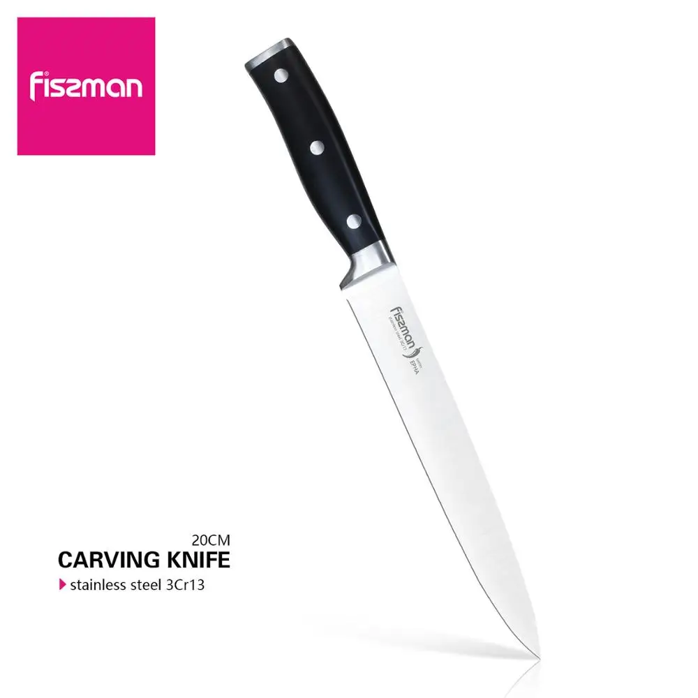 FISSMAN 8 дюймовый разделочный нож ефа серия Японский стальной 3Cr13 кухонные ножи для