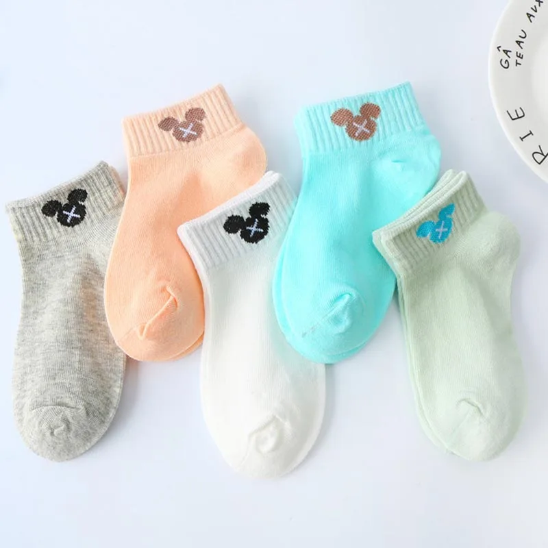 5 Pairs Kids Socks Boys Soft Sports Autumn Summer School Children Striped Fashion Breathable for Elastic Sock Socks Sock Spring