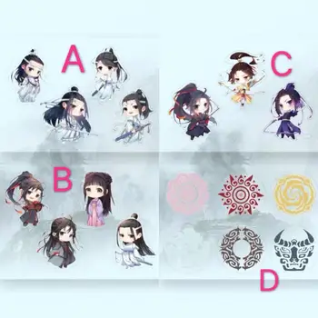 

New Anime Grandmaster of Demonic Cultivation Wangji Wuxian Cheng Jin Ling Tags Paster Cosplay Gifts