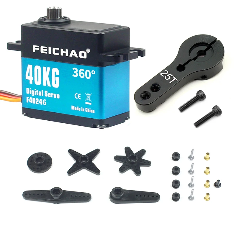 Feichao 40 кг металлическая Шестерня цифровой сервопривод с высоким крутящим