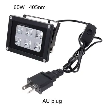 

60W 405nm 6 UV LED Resin Curing Light Lamp for SLA DLP 3D Printer US/UK/EU/AU B95C