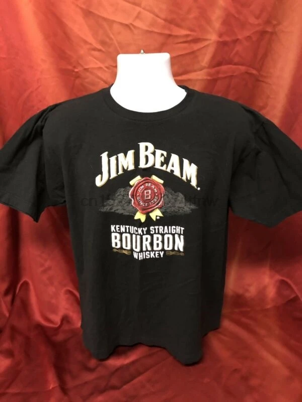 Черный Jim Beam Футболка мужская XL Новинка без ярлыков | Мужская одежда