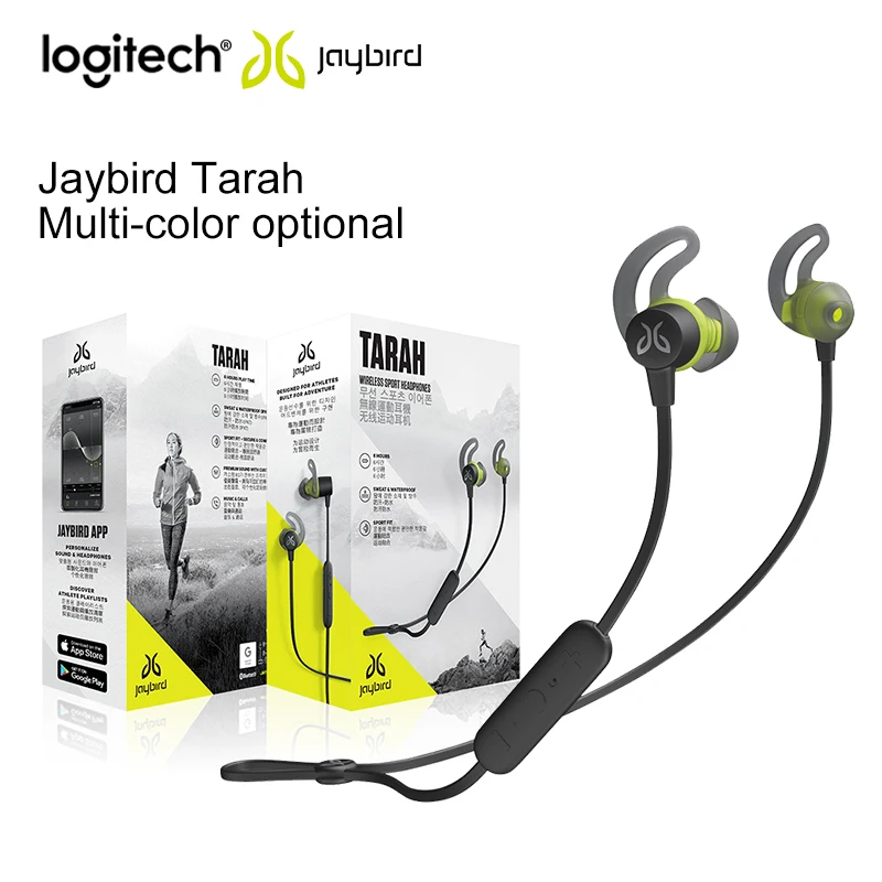 Auricolari sportivi Wireless impermeabili Bluetooth Logitech Jaybird Tarah  originali per musica sportiva e chiamate iPhone