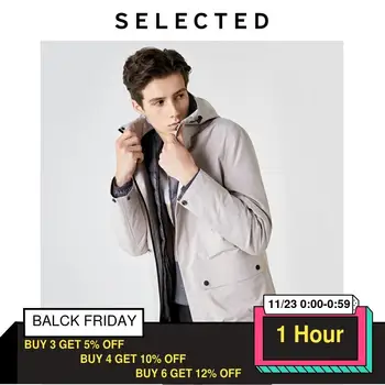 

SELECTED 2 IN 1 Waterproof Hooded Outwear Men Two-piece Down Jacket S|419312508