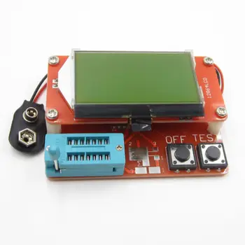 

LCR-T5 ATmega328 Microcontroller Transistor Diode Tester Digital 12864 LCD Display Capacity ESR Meter