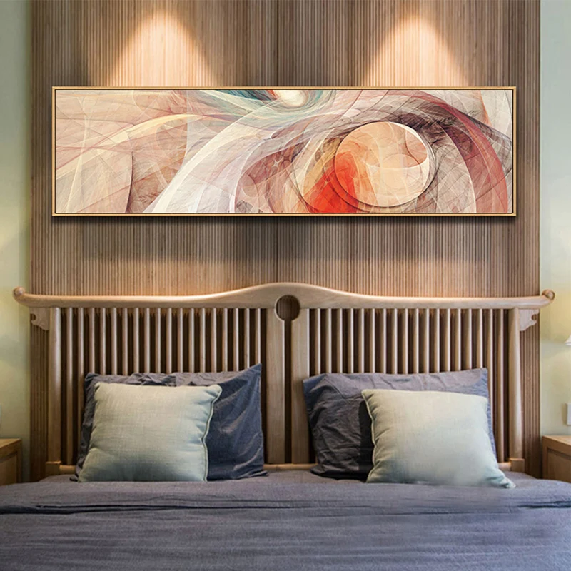 

CHENFART Wall Art Larger Size Red Abstrat Cloud Wall Picture Canvas Print Oil Painting For Living Room Bedroom Poster Home Decor