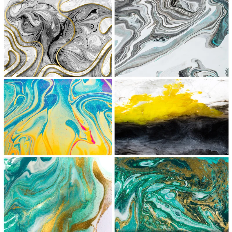 

SHUOZHIKE Vinyl Colorful Gradient Painted Photography Backgrounds Abstract Marble Photo Backdrops Studio Props 201023CSH-03
