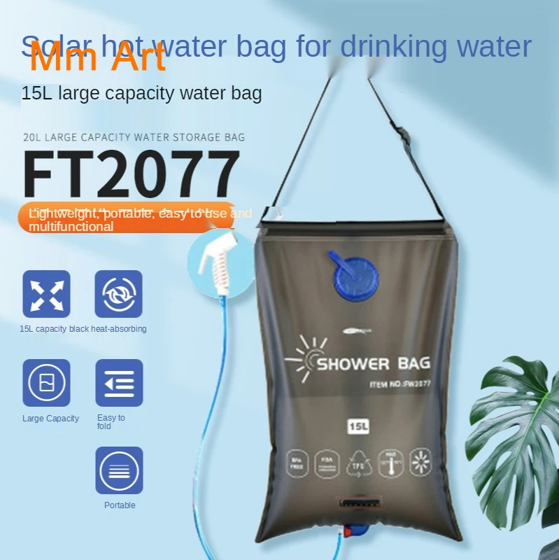 

Water Drying Artifact Outdoor Solar Shower Bags Camping Shower Bag Portable Outdoor Shower 20 Liters Bath Bag