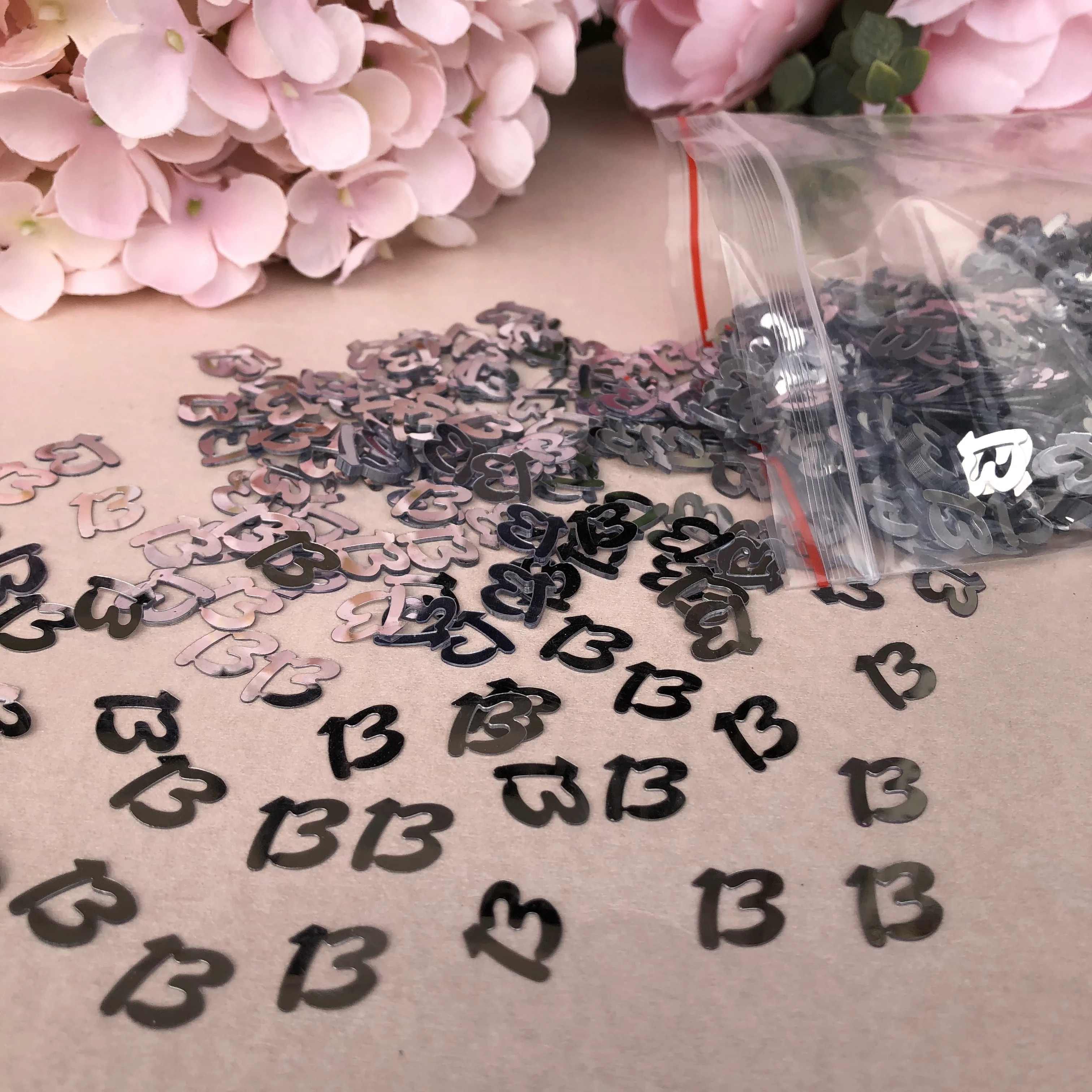 50 Grammo Bar Mitzvah Di Celebrazione Del Partito Decorazioni Da Tavola In Argento Numero 13 Ebraica Decorazioni