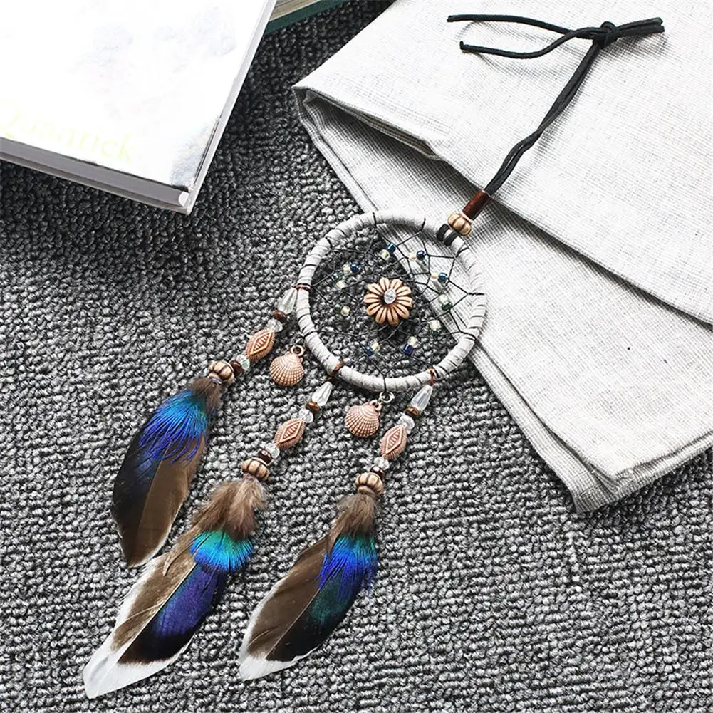

Car Pendant Festival Birthday Gift Home Decoration Manual Dream Catcher Wind Chimes Indian Style Pendant Wall Hanging