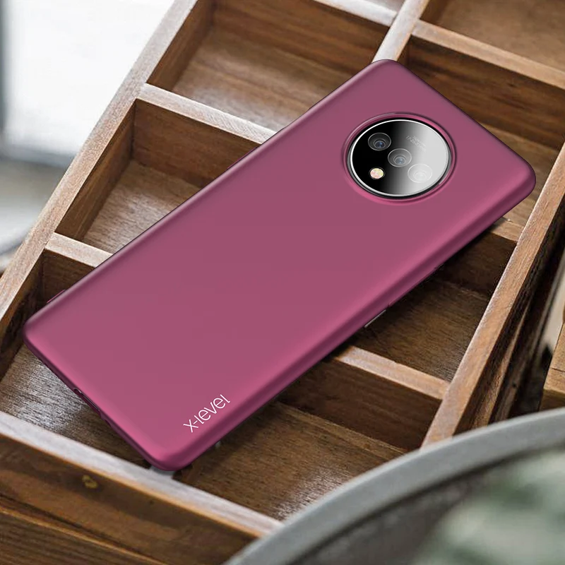 X-level Мягкий ТПУ силиконовый чехол для Oneplus 7t 1+ 7t Pro Супер светильник ультра тонкий задний Чехол для телефона One Plus 7t Pro Oneplus7t сумка - Цвет: Wine Red