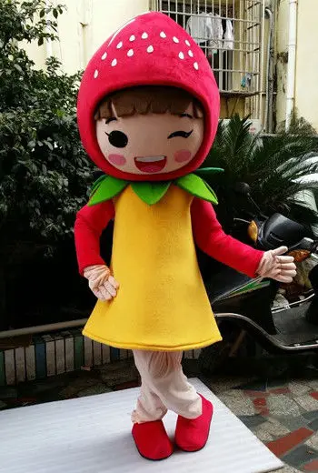 Прекрасный Костюм mascot «Клубничка», костюмы для косплея, вечерние, для игр, одежда, реклама, карнавал, Хэллоуин, Пасхальный фестиваль, для взрослых