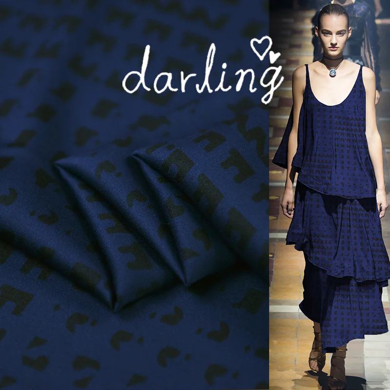 19 летняя Новинка 108 см в ширину 19 Momme шелковая ткань для женского платья устойчивая к усадке ткань с принтом Сделай Сам шитье Распродажа