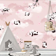 Beibehang Индивидуальные Современные Красивые шелковистые стерео обои панда фон papel де parede обои домашний декор папье peint