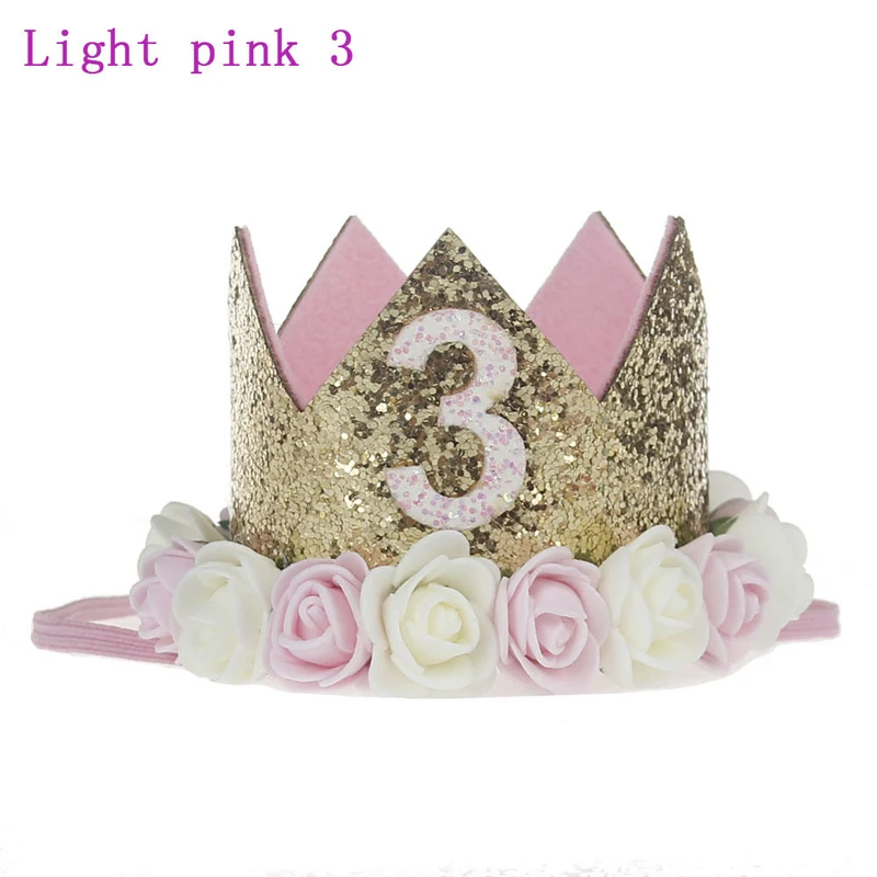 New Cute Boy Girl Baby Birthday Celebrate Crown Mini Flower Crown Hat Perform Child Kid Party Hair Bands Party Decor Supplies