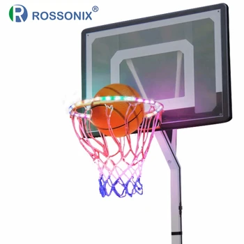 

LED Strip Light RGB 5050 SMD IP65 Waterproof Basketball Hoop Lights with 2 Rechargeable 18650 Battery Sports Gift for Kids Boy