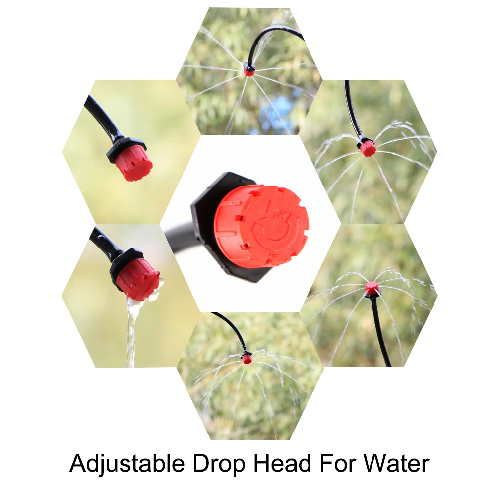 Variety Style Garden Drip Irrigation Dripper Fixed Flow Pressure Compensating Emitter 1/4'' Sprinkler Watering Refraction Nozzle 2