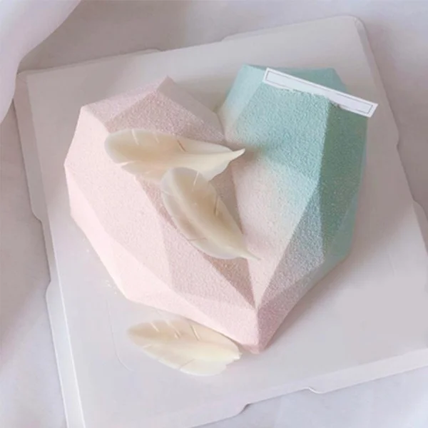 1 Pcs 6 Cavity Heart Shaped Silicone Mould Cake Mousse Pastry Bakeware Tools Form For Soap | Дом и сад