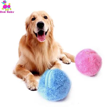 

Magic Roller Ball Dog Cat Toy Activation Automatic Ball Chew Plush Floor Clean Toys Electric Pet Automatic Pet Plush Ball