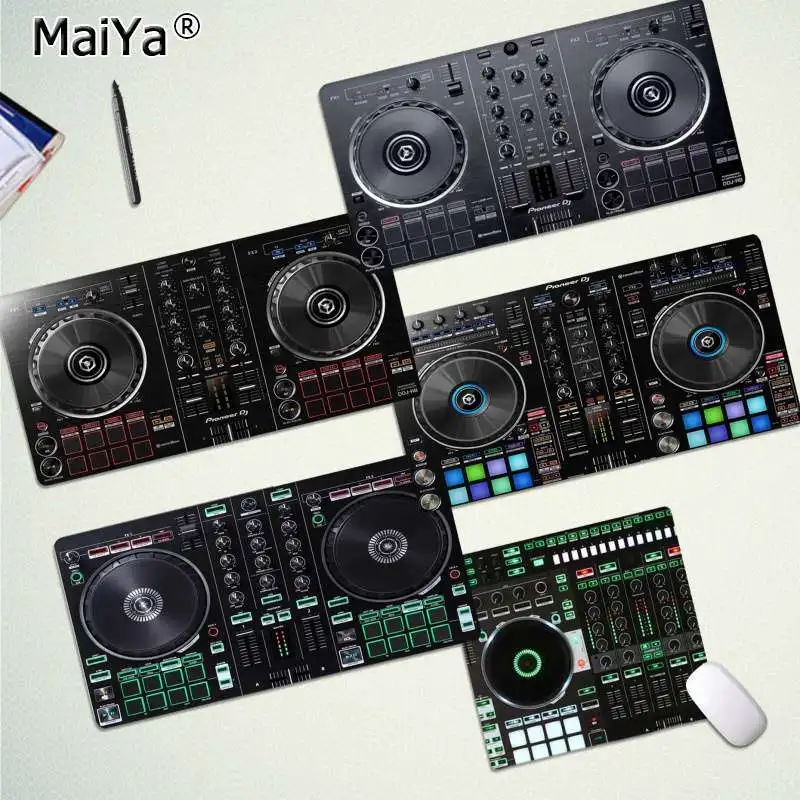 Maiya Нескользящие ПК DJ музыка Блокировка края коврик для мыши игра бесплатная