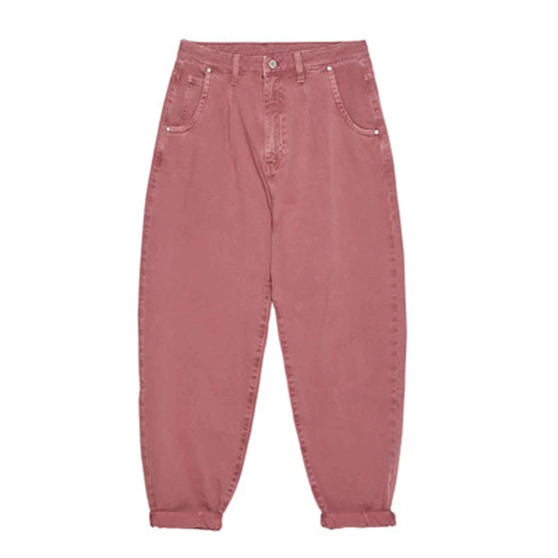 Claret PUWD женские модные однотонные прямые джинсы - Цвет: Claret