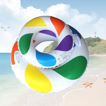 

Adult Children's Summer Inflatable Colorful Swim Ring Swimming Pool Boardwalk Swimming Protection Ring Pools & Water Fun