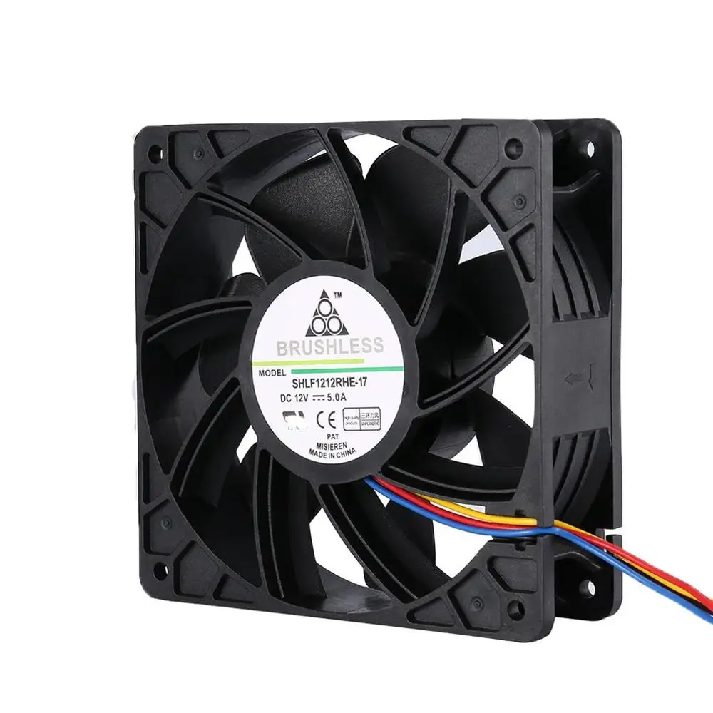 LESHP 7500 об/мин DC12V 5.0A Майнер охлаждающий вентилятор для Antminer Bitmain S7 S9 4 контактный