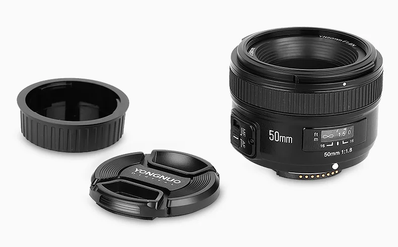 YONGNUO YN50mm F1.8 Large Aperture Auto Focus Lens For Canon Nikon D800 D300 D700 D3200 D3300 D5100 D5200 D5300 DSLR Camera Lens