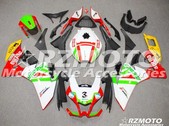 Мотоцикл впрыска ABS Полный обтекатели комплект подходит для Aprilia RS4 50 125 2012 2013 12 13 14 15 тела набор номер 3