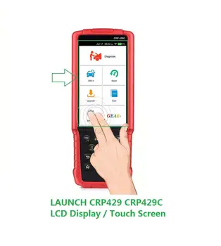 

Touch glass screen panel and LCD screen for Launch CRP429C digitizer glass Launch CRP429C Mini display