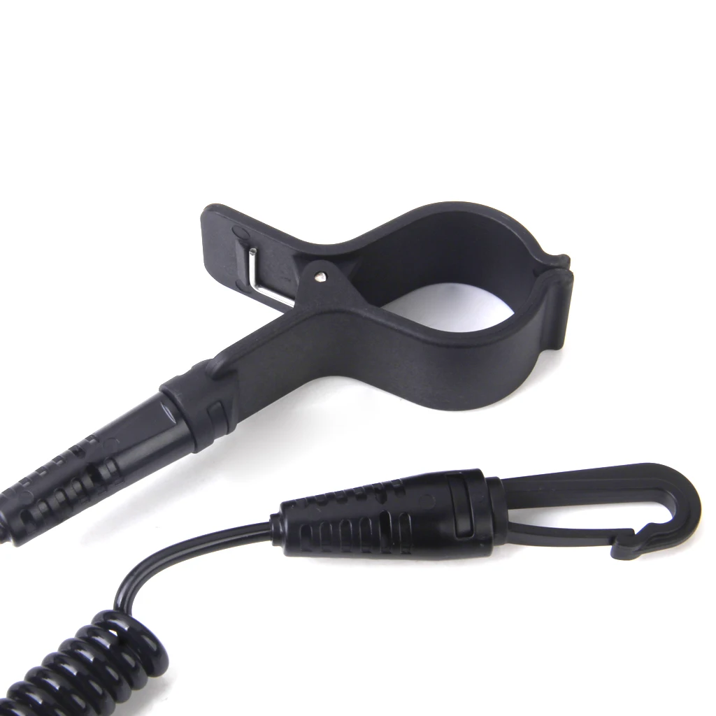 2pc Coiled Bungee Cord Kayak Canoe Boat Fishing Rod Paddle Leash Compass Lanyard