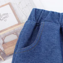 Katofely2019 лето стиль детская одежда для мальчиков детские джинсовые шорты до колена из чистого хлопка