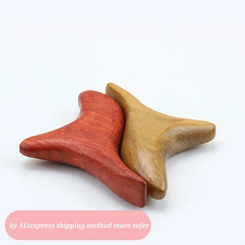 

Wooden Body Neck Back Foot Relax Massager Gua Sha Wood Therapy Kit Back Scratcher Reflexology Blood Circulation Massage 14x8x3cm