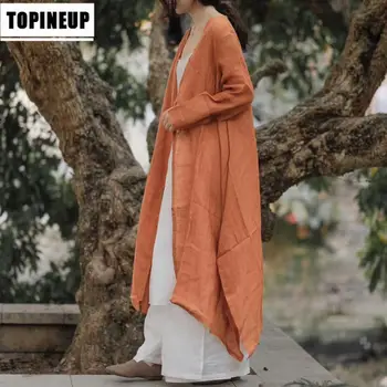 

Chinese style Women's casual plus size solid color button Retro Thin Shirt blouse women