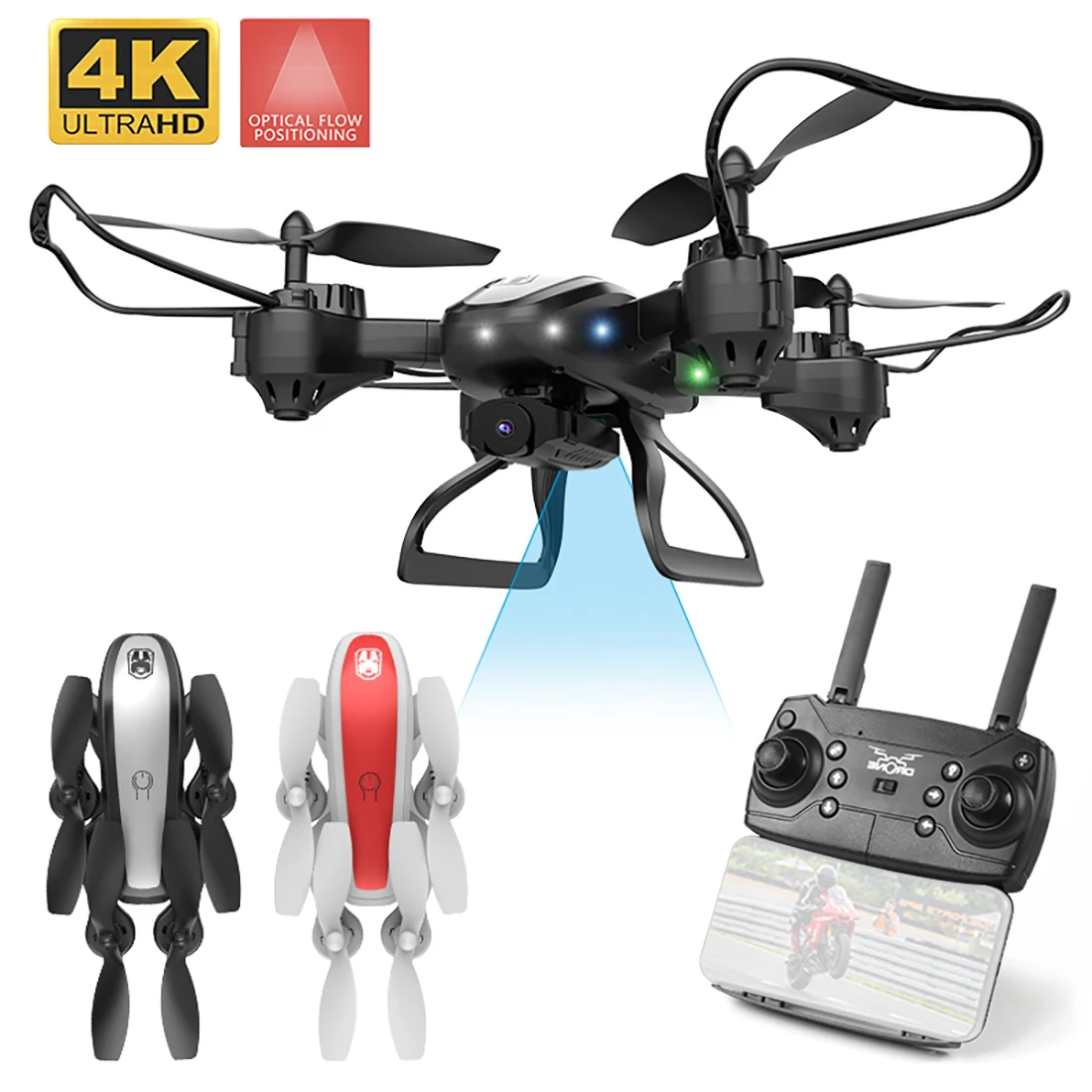 KY909 4K HD камера Дрон FPV Wi-Fi оптическое позиционирование потока RC Квадрокоптер самолет в сложенном виде Высота удерживает длительный срок служ... KY909 4K HD камера Дрон FPV Wi-Fi оптическое позиционирование потока RC Квадрокоптер самолет в сложенном виде Высота удерживает длительный срок служ...