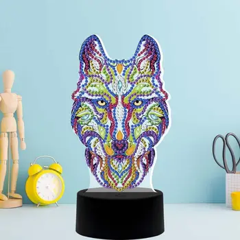 

New lamp DIY LED Diamond Painting Night Light Cartoon Animals Special Shape Diam Q0KF