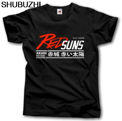 

New shubuzhi Fashion Men'S High Quality Tees Initial D Red Suns Anime Drift Japan Racings Roku Hachi Fishing T Shirts sbz3219