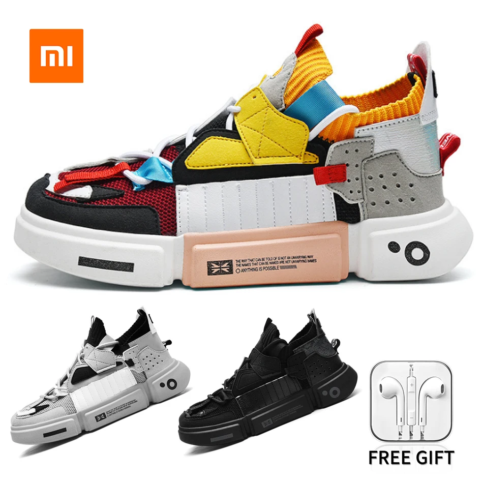 Мужские кроссовки Xiaomi Youpin женская повседневная обувь модная легкая на плоской