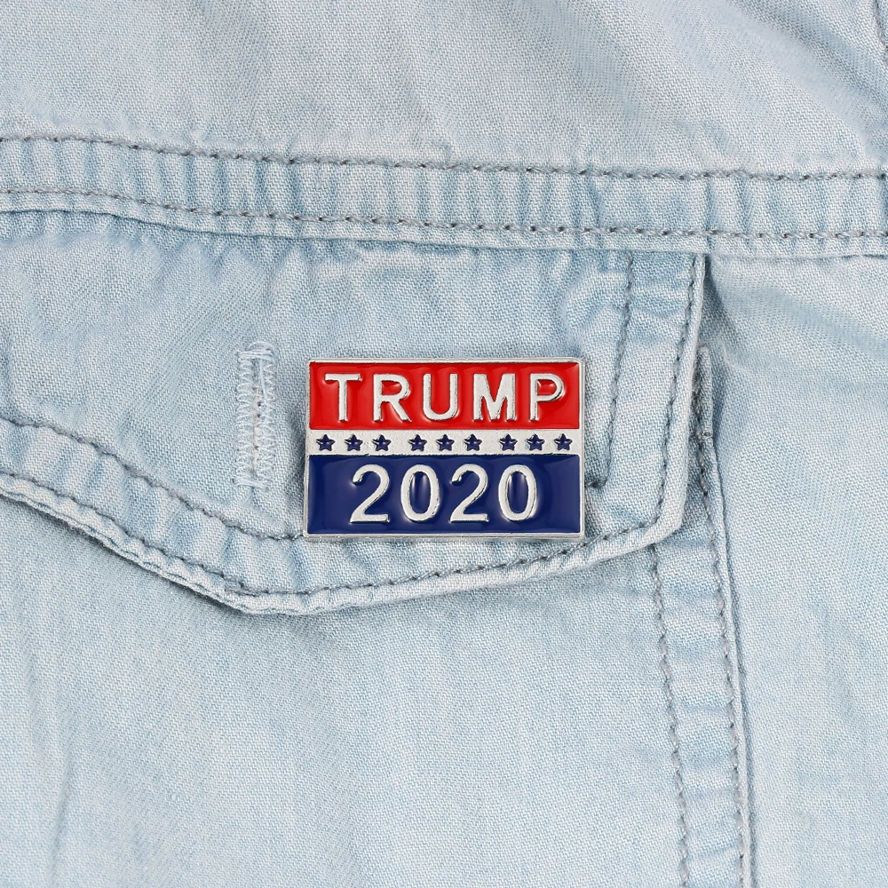 Новинка 2020 значок Трампа со звездами на приглашения крутая эмалированная брошь в