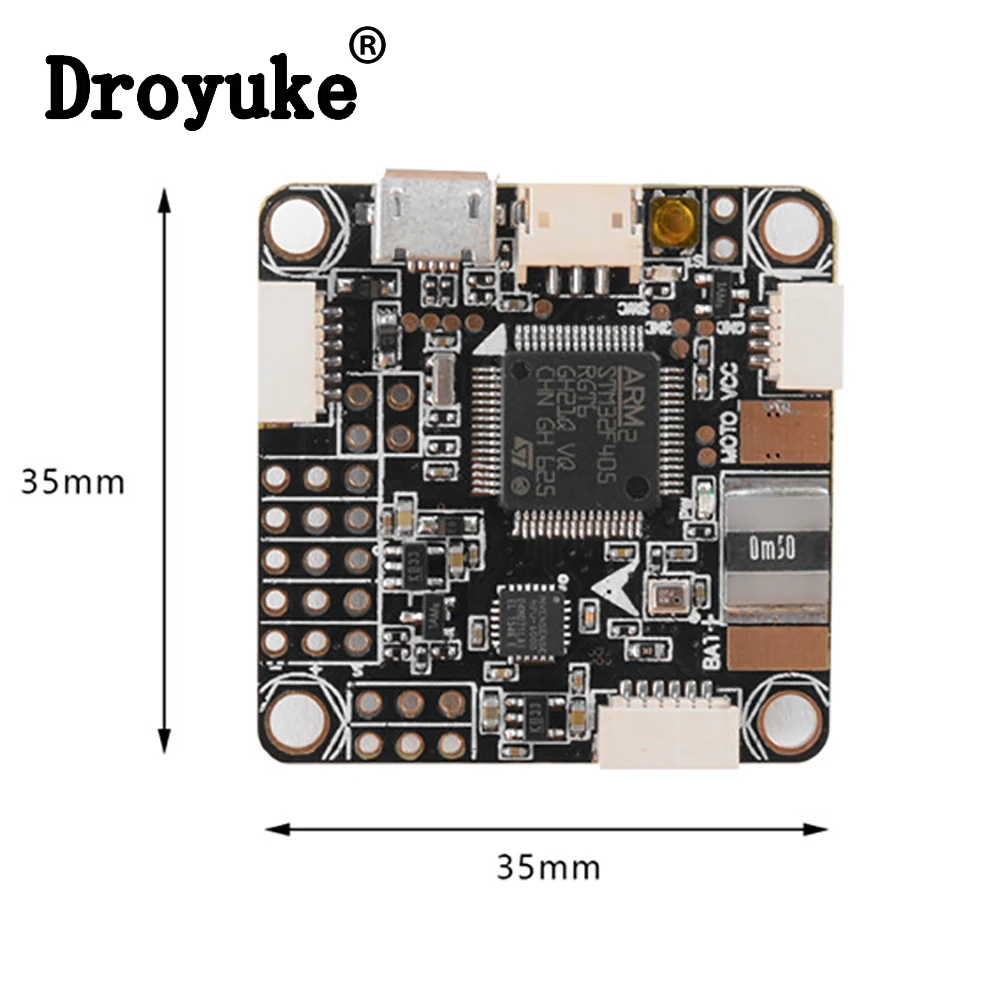 Высококачественный Полетный контроллер Droyuke Betaflight OMNIBUS F4 Pro (V2) Встроенный OSD / BEC