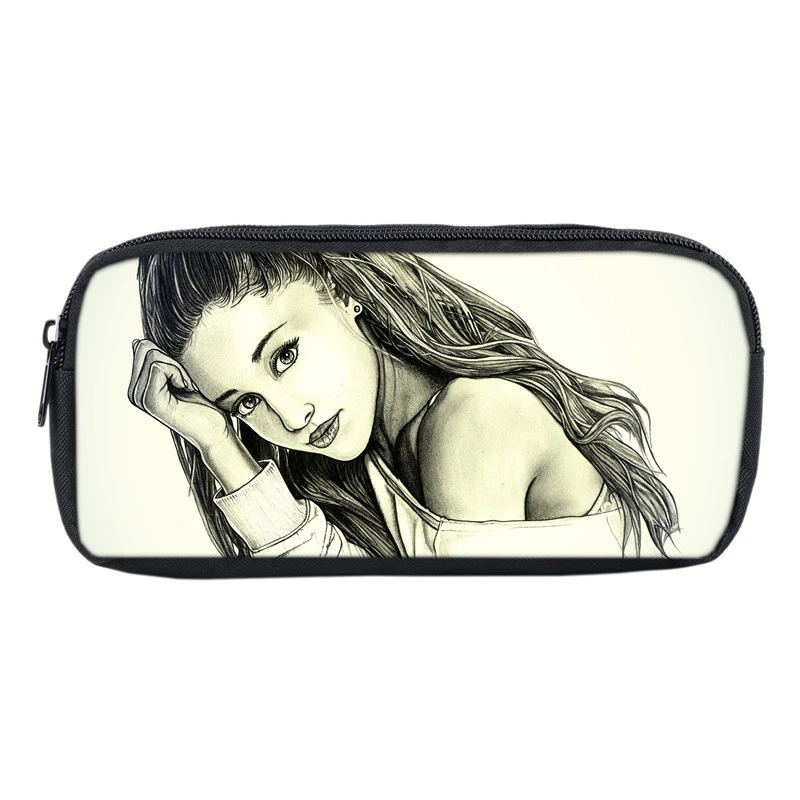 Mochila Grande школьные принадлежности для детей стационарный чехол для карандашей с 3D принтом Ariana Grande сумка для хранения косметички коробка для макияжа