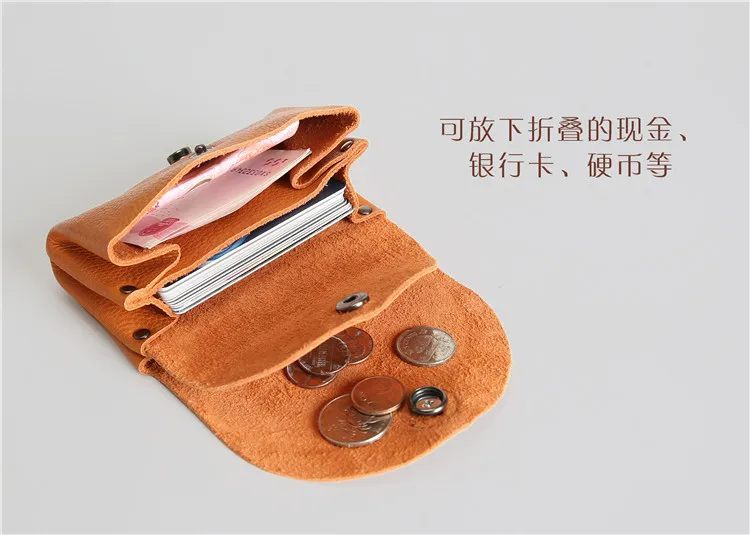 Short Wallet, Female Retro Man's Wallet, Short Multi-function Card, Zero Wallet