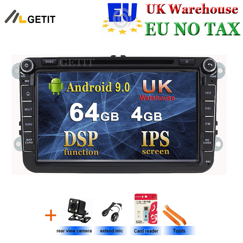 Android 9,0 автомобильный DVD Радио Стерео gps для VW Passat CC Golf 5 6 T5 EOS B5 B6 B7 Jetta Touran Tiguan Multivan