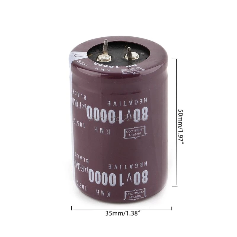 35x50 мм 80V 10000 мкФ электролитический конденсатор с алюминиевой крышкой фильтр ток конденсаторный микрофон для аудио усилитель; Прямая поставка