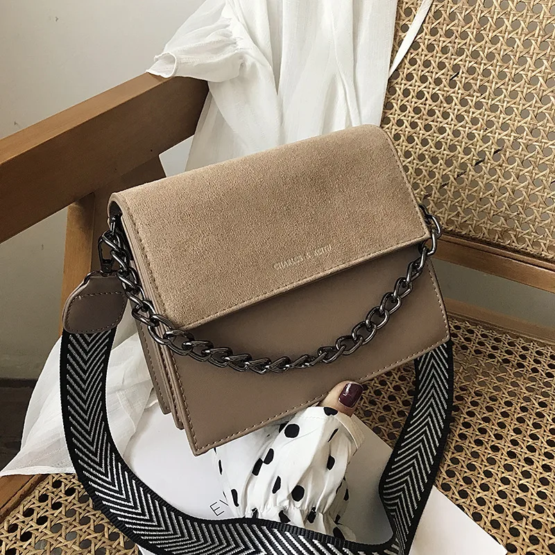 Ретро женская сумка из замши нубука роскошная дизайнерская сумка-мессенджер на плечо модная маленькая квадратная сумка через плечо
