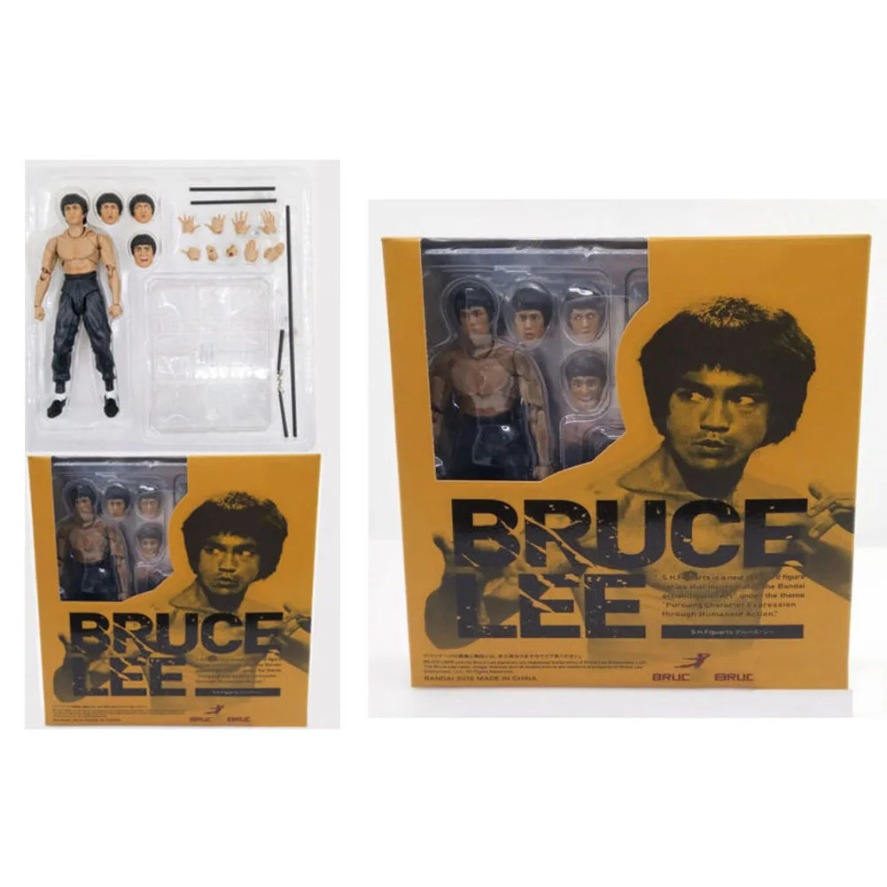 

Bruce Lee Garage Kit SHF Fully Mobile Figurine Decoration 75 Anniversary Model Garage Kit-Deluxe Edition