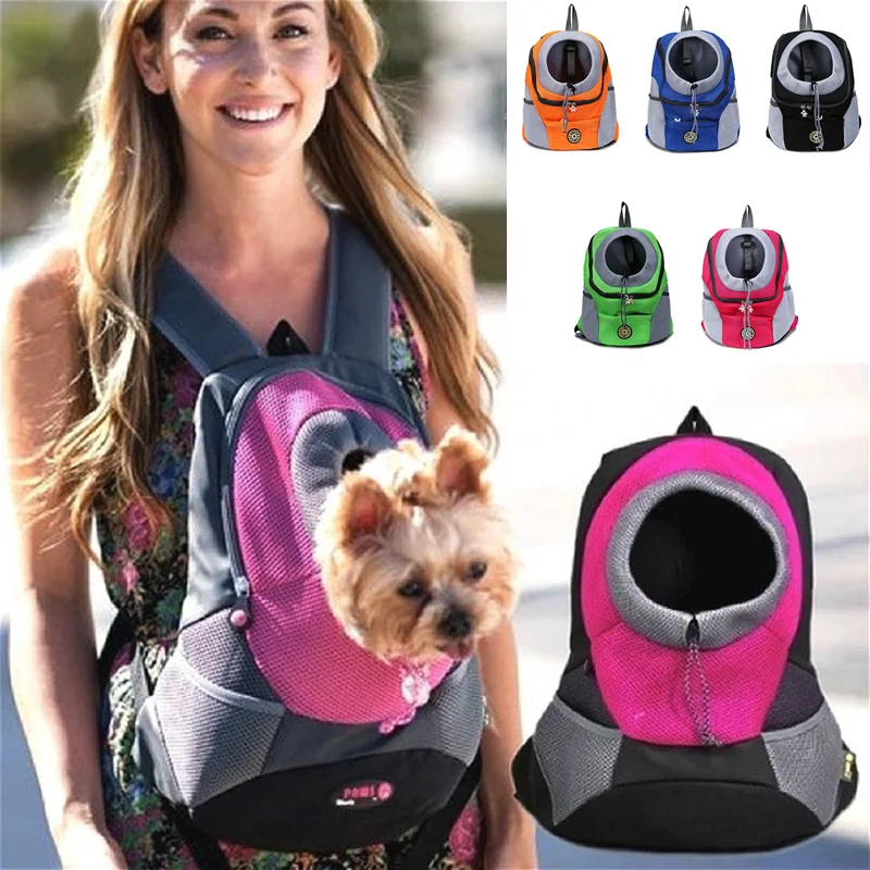 Mochila cómoda de viaje para perros pequeños, bolsa de malla transpirable, portador de perro cachorro, duradera, acolchada, Gato de hombro, 2020