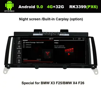 

8.8 inch IPS Screen Android 9.0 Car GPS Navigation for BMW X3 F25/for BMW X4 F26 (2011-2016 Original CIC or NBT System)