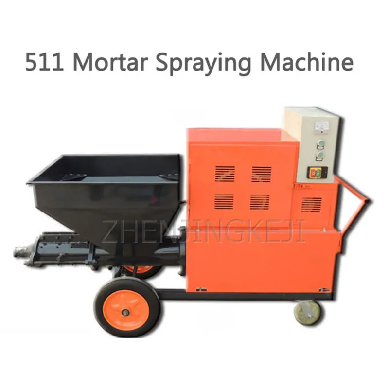 

Electric Cement Mortar Spraying Machine Small Multi-function Putty Real Stone Paint Plaster Construction Site Plastering Machine